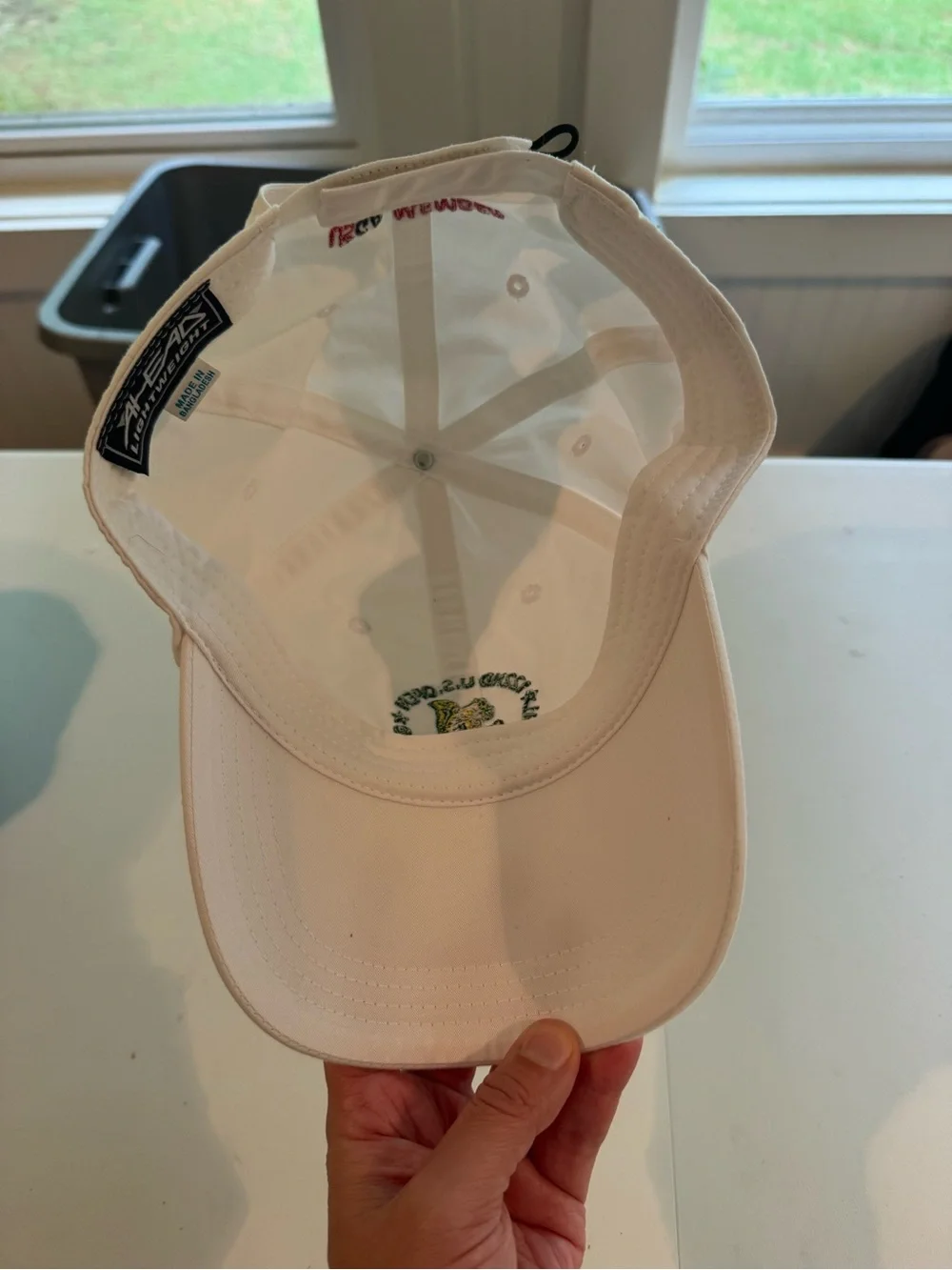 122nd U.S. Open The Country Club Embroidered Hat - White with Green & Yellow